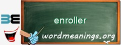 WordMeaning blackboard for enroller